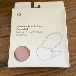 NWT Lululemon Double Strap Face Mask Vintage Mauve